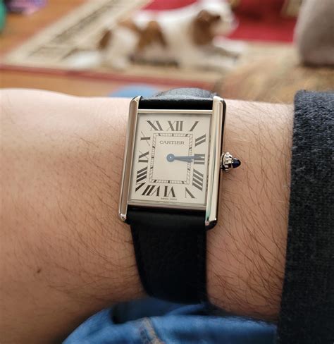 cartier tank solo solar|cartier tank must small strap.